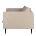 2-Sitzer Sofa Kayena Webstoff Inas: Cappuccino - Schwarz