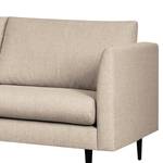 2-Sitzer Sofa Kayena Webstoff Inas: Cappuccino - Schwarz