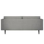 2-Sitzer Sofa Kayena Webstoff Inas: Platin - Schwarz