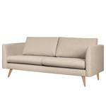 2-Sitzer Sofa Kayena Webstoff Inas: Cappuccino - Buche Hell