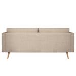 2-Sitzer Sofa Kayena Webstoff Inas: Cappuccino - Buche Hell