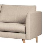 2-Sitzer Sofa Kayena Webstoff Inas: Cappuccino - Buche Hell