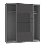 Armoire Meppel Gris brillant / Gris mat