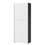 Armoire de bureau GW-Pasadena Blanc / Graphite - Hauteur : 196 cm