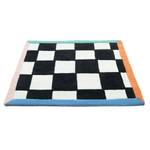 Tapis Bings Check Mate Laine vierge - Noir / Blanc - 110 x 110 cm