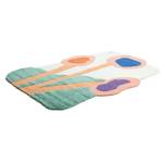 Laagpolig vloerkleed Bings Poppy scheerwol - meerdere kleuren - 160 x 160 cm