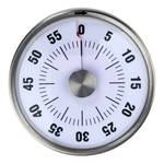 Timer da cucina RIGHT ON TIME II Acciaio inox - Bianco