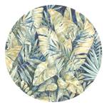 Vlies-fotobehang Feuilles Tropicales vlies - blauw/geel