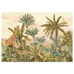 Papier peint Tropical Vintage Garden Intissé - Multicolore