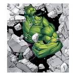 Papier peint Hulk Breaker Intissé - Vert / Noir