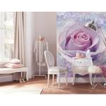 Fotobehang Delicate Rose vlies - blauw/roze
