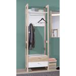 Compacte garderobe Thurles I Sonoma eikenhouten look/wit