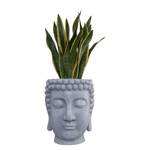 Blumentopf BUDDHA Polyester - Grau