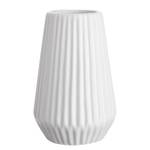 Vase RIFFLE Steinzeug - Weiß