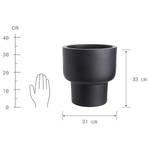 Pot de fleurs LOFT Magnésie - Noir - Diamètre : 31 cm