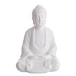 Statuette BUDDHA Céramique - Blanc