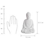 Statuette BUDDHA Céramique - Blanc