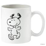 Mug PEANUTS Snoopy Faïence - Gris