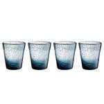 Trinkglas WATER COLOUR (4er-Set) Klarglas - Blau