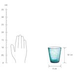 Trinkglas WATER COLOUR (4er-Set) Klarglas - Türkis