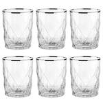 Verres UPSCALE (lot de 6) Verre transparent - Argenté