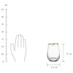 Drinkglas TOUCH OF GOLD transparant glas - transparant