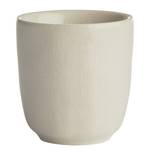 Espressotasse FLEUR Blume Steingut - Beige