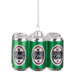 Baumhänger Ornament Sixpack Klarglas - Grün