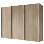 Zweefdeurkast Sinfonie Plus type A Sonoma eikenhouten look - 280 x 240 cm - Basic - Zilver