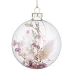 Boule de Noël HANG ON Fleurs séchées II Verre - Transparent