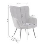 Fauteuil Jenpeg Aardekleurig - Met hocker