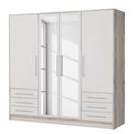 Armoire Mindelberg III Blanc / Imitation chêne Sonoma