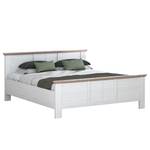 Struttura letto Ilay Effetto rovere bianco / Effetto rovere Nelson