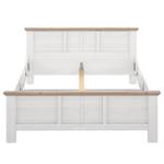 Bedframe Ilay sneeuw-eikenhouten look/Nelson eikenhouten look