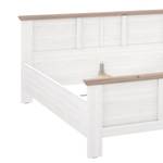 Bedframe Ilay sneeuw-eikenhouten look/Nelson eikenhouten look