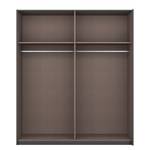 Schwebetürenschrank KiYDOO III Graumetallic - 181 x 197 cm - Chrom