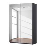 Schwebetürenschrank KiYDOO III Graumetallic - 136 x 197 cm - Chrom