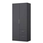 Armoire à portes battantes KiYDOO II Gris métallisé - 91 x 197 cm