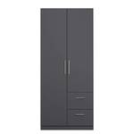 Armoire à portes battantes KiYDOO II Gris métallisé - 91 x 197 cm