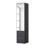 Armoire à portes battantes KiYDOO III Gris métallisé - 47 x 197 cm