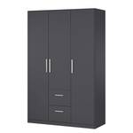 Armoire à portes battantes KiYDOO II Gris métallisé - 136 x 197 cm