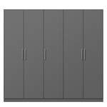 Armoire à portes battantes KiYDOO V Gris métallisé - 226 x 210 cm