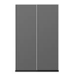 Armoire à portes coulissantes KiYDOO I Gris métallisé - 136 x 210 cm