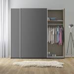 Armoire à portes coulissantes KiYDOO I Gris métallisé - 226 x 210 cm