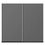 Schwebetürenschrank KiYDOO I Graumetallic - 226 x 210 cm