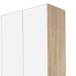 Armoire Mainz Blanc alpin / Imitation chêne de Sonoma / - Largeur : 181 cm - Sans portes miroir