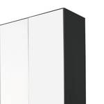 Armoire Mainz Blanc alpin / Gris métallisé - Largeur : 181 cm - Sans portes miroir