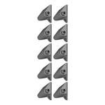 Draaideurdemper KiYDOO grijs - Set van 10
