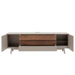 Tv-meubel Misano II fineer van echt hout - Sahara grijs/Balkeneikenhout - Zonder verlichting