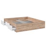 Bedframe Weser eikenhouten look/wit - 180 x 200cm